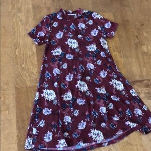 LUSH short sleeve turtle neck dress